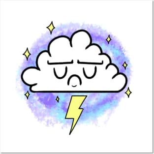 Cute Cloud Cartoon Posters and Art